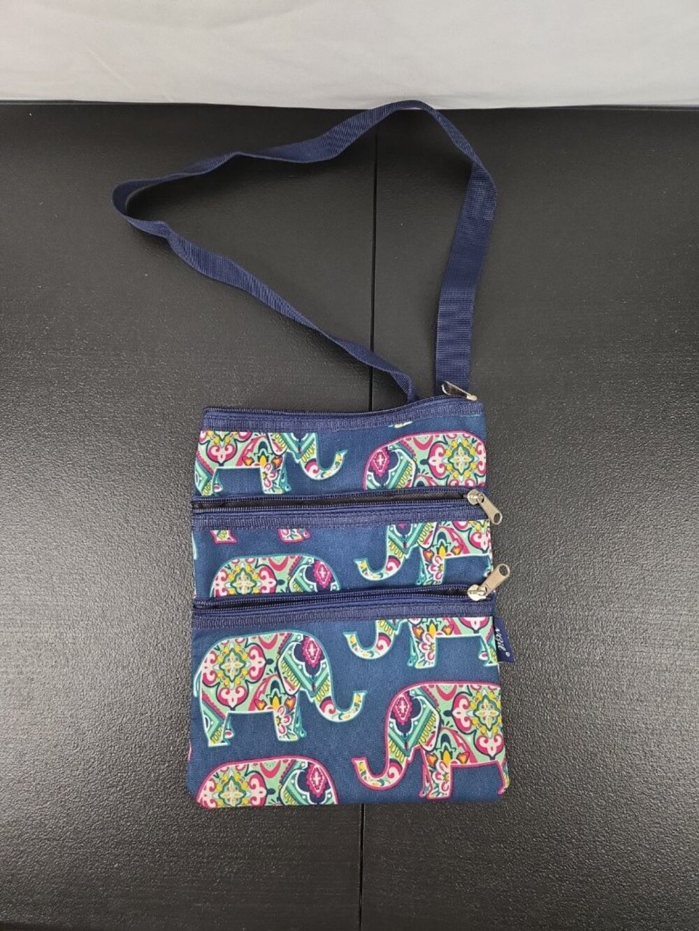 N.GIL Purse Messenger Hipster Crossbody Bag Elephant Pattern 💜